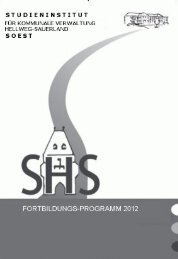 Fortbildungsprogramm 2012 - 1,40 MB - Studieninstitut Soest