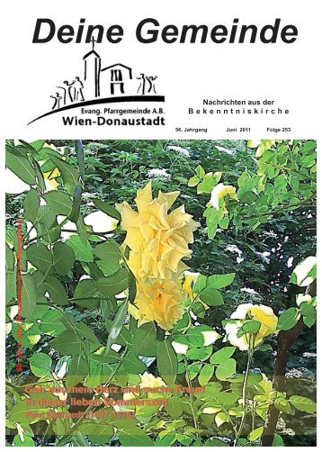Deine Gemeinde Nr. 253 - evangelischen Pfarrgemeinde Wien ...