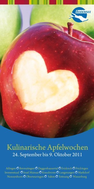 Hier der kulinarische Apfelwochen-Flyer für Sie zum - Linzgau-Ferien