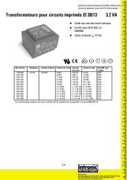 Transformateurs pour circuits imprimés EI 38/13 3.2 VA - Intronic AG