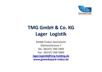 TMG GmbH & Co. KG Lager Logistik