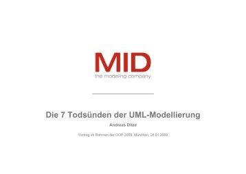 Die 7 Todsünden der UML-Modellierung