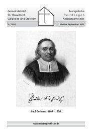 Paul Gerhardt: 1607 - 1676 - Evangelische Tersteegen ...