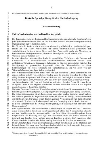 Landesstudienkolleg Sachsen-Anhalt, Abteilung der Martin ... - Thurm