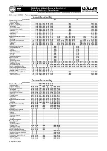 110222 Gesamtfahrplanbuch 22 26 Fastnacht Astheim - LNVG