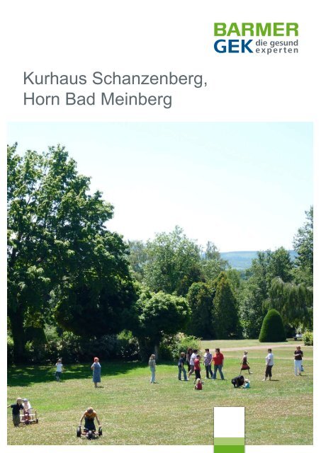 Kurhaus Schanzenberg - Horn Bad Meinberg ( PDF ... - Barmer GEK