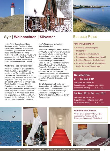 Download Katalog 2012 - Leben und Reisen
