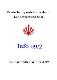 Rundschreiben Winter 2009 - DSLV Deutscher Sportlehrerverband ...