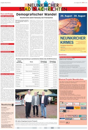 Neunkircher Stadtnachrichten 2011 KW-34 - Neunkirchen