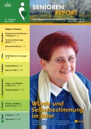 SENIOREN REPORT - Landesseniorenvertretung Thüringen
