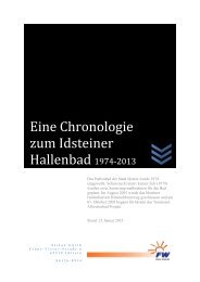 Eine Chronologie zum Idsteiner Hallenbad - FWG Idstein