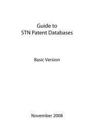 Guide to STN Patent Databases - Paton - TU Ilmenau