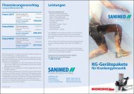 Krankengymnastik am Gerät - Sanimed GmbH