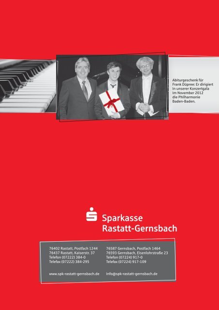 Kurzbericht 2011 - Sparkasse Rastatt-Gernsbach