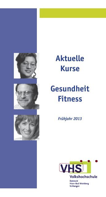 Aktuelle Kurse Gesundheit Fitness - Volkshochschule Detmold