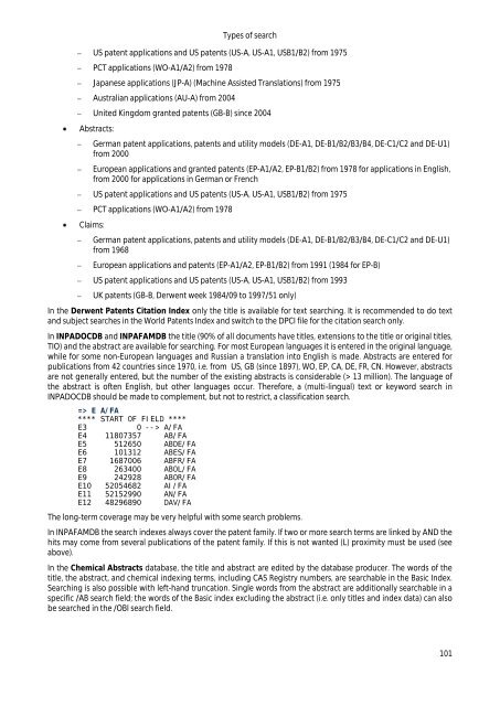 Guide to STN Patent Databases – Basic Version - Paton - TU Ilmenau