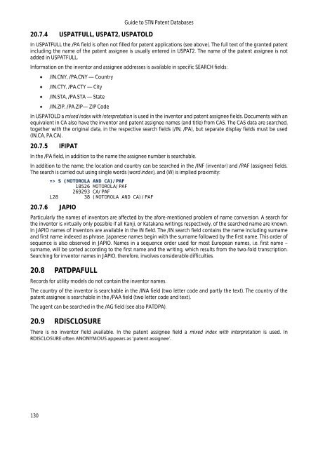 Guide to STN Patent Databases – Basic Version - Paton - TU Ilmenau