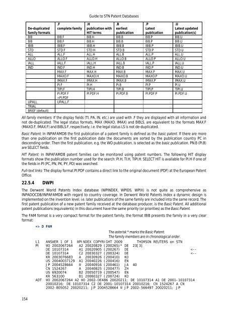 Guide to STN Patent Databases – Basic Version - Paton - TU Ilmenau