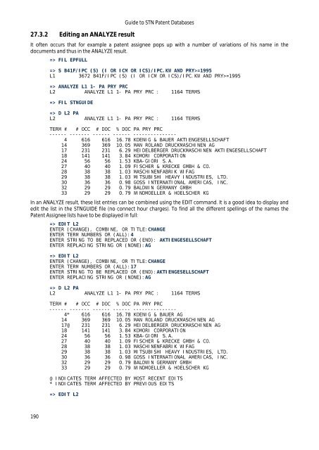 Guide to STN Patent Databases – Basic Version - Paton - TU Ilmenau