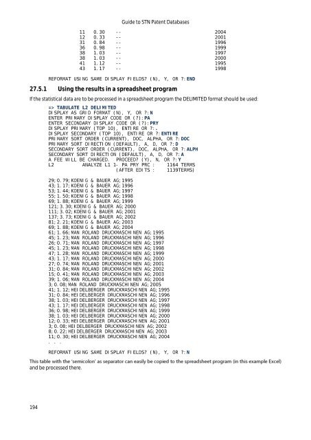 Guide to STN Patent Databases – Basic Version - Paton - TU Ilmenau