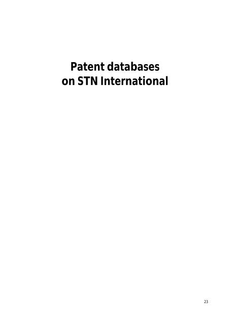 Guide to STN Patent Databases – Basic Version - Paton - TU Ilmenau