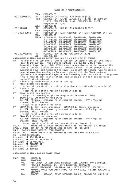 Guide to STN Patent Databases – Basic Version - Paton - TU Ilmenau