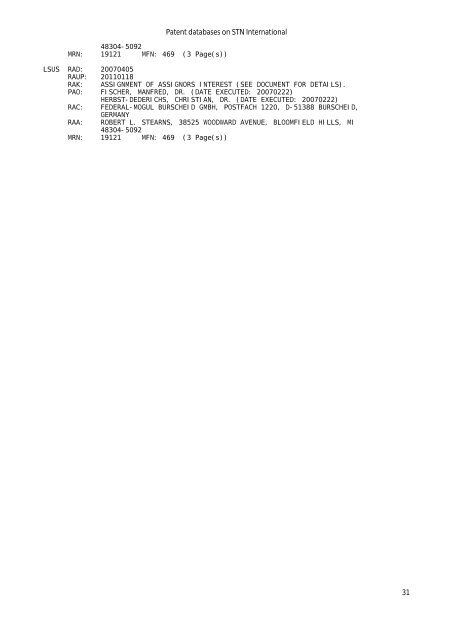 Guide to STN Patent Databases – Basic Version - Paton - TU Ilmenau