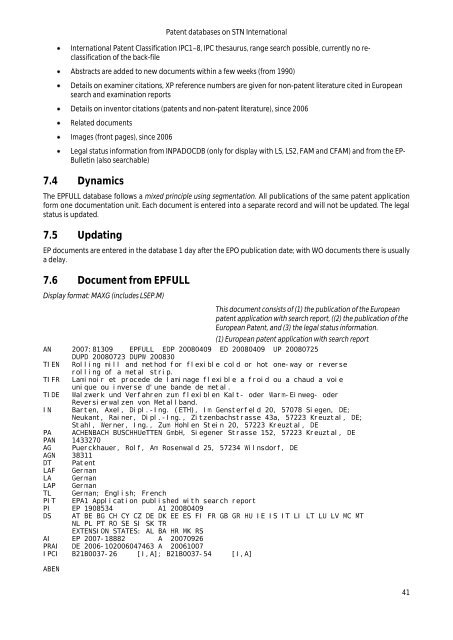 Guide to STN Patent Databases – Basic Version - Paton - TU Ilmenau