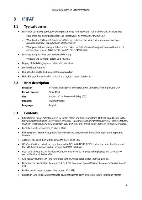 Guide to STN Patent Databases – Basic Version - Paton - TU Ilmenau