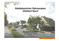 StÃ¤dtebaulicher Rahmenplan âWalldorf Nordâ