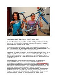 Migrantinnen in den Triathlon Sport - MÃ¶rfelden-Walldorf