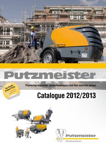 Catalogue 2012/2013 - Putzmeister MÃ¶rtelmaschinen GmbH