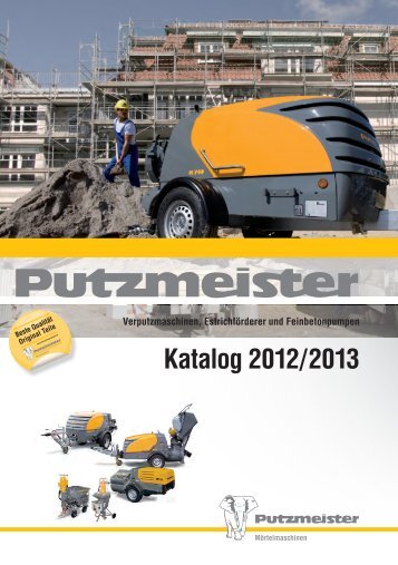 Katalog 2012/2013 - Putzmeister MÃ¶rtelmaschinen