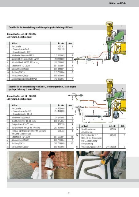 Katalog 2012/2013 - Putzmeister MÃ¶rtelmaschinen