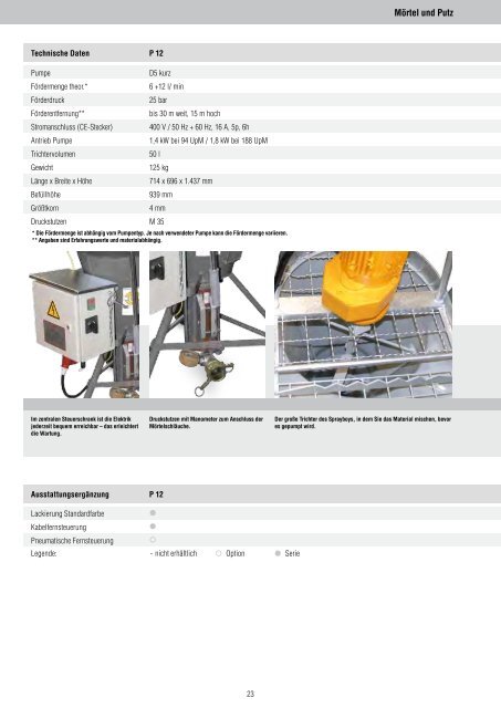 Katalog 2012/2013 - Putzmeister MÃ¶rtelmaschinen