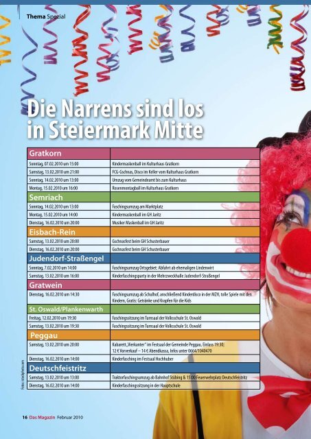 Steiermark Mitte Februar - DAS MAGAZIN Steiermark-Mitte