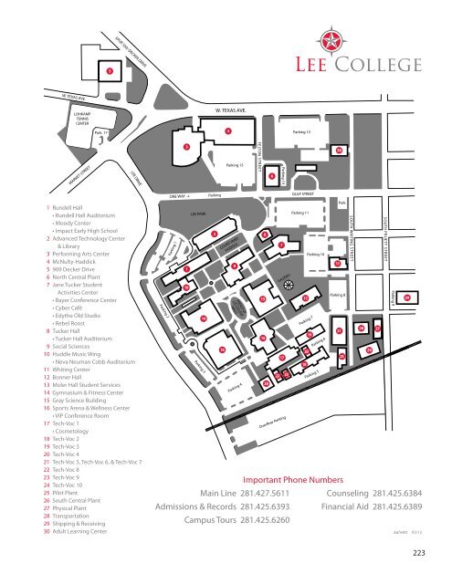 FSW Lee Campus Map