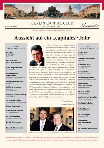 Newsletter_Frühjahr 2002 - Berlin Capital Club