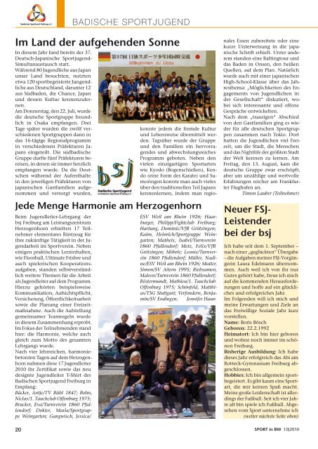 das Magazin des Sports in Baden-Württemberg - Badischer ...