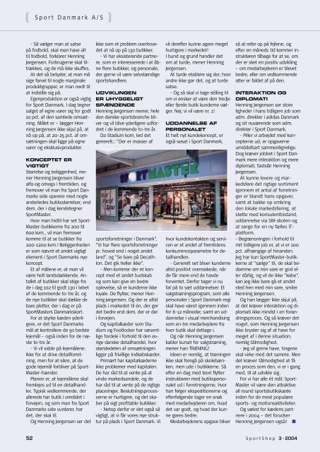 magasin for sports - Danmarks Sportshandler Forening (DSF)