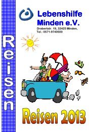 Reiseprogramm - Lebenshilfe Minden e.V.