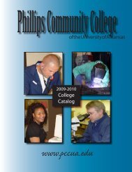 College Catalog 2009-2010 PDF - Phillips Community College