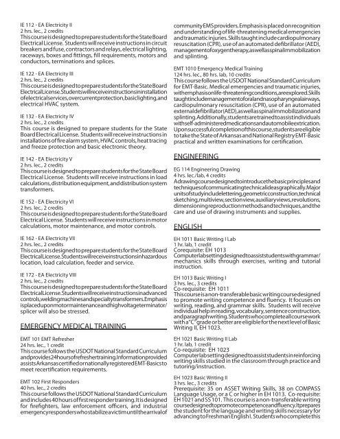 College Catalog 2009-2010 PDF - Phillips Community College