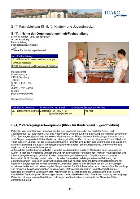 Unser Qualitätsbericht 2008 - DIAKO Flensburg