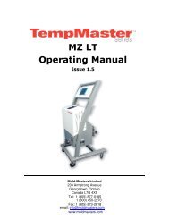 MZ LT Operating Manual - Mold-Masters