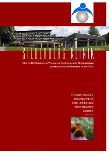 Hausprospekt der Silberberg-Klinik