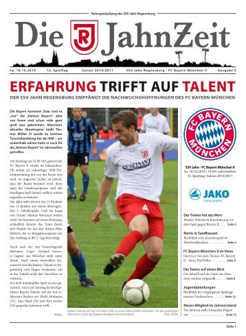 ERFAHRUNG TRIFFT AUF TALENT - SSV Jahn Regensburg