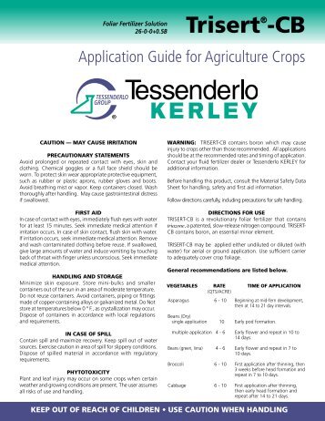 TRISERT®-CB Application Guide - Tessenderlo Kerley