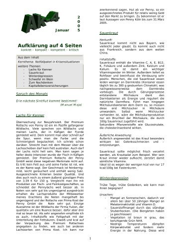 Aufklärung auf 4 Seiten - Fachportal-gesundheit.de