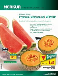 Premium-Melonen bei MERkuR
